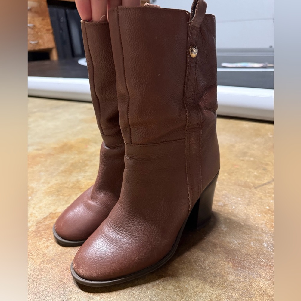 Brown Leather Women's Boots